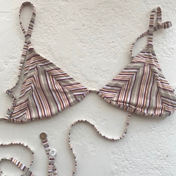 Zulu & Zephyr Striped Bikini Top - Picture 2 of 5